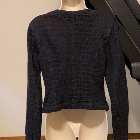 EUC Express Faux Snake skin jacket size S/P - Picture 5 of 7